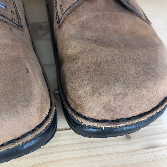 Birkenstock Leather Lace Up Shoes Oxford Brown - Picture 3 of 8